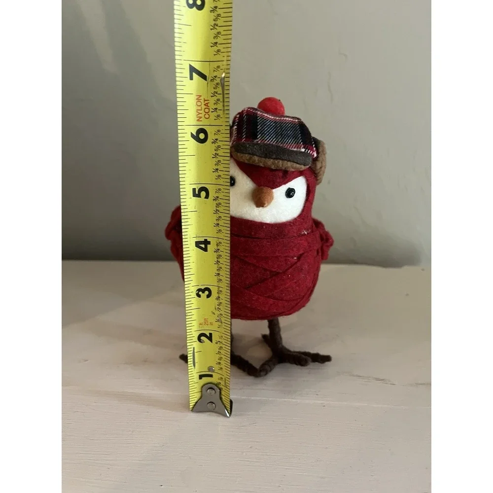 Target Spritz Featherly Friends Red Bird Figure Plaid Earflap Hat 2013 7
